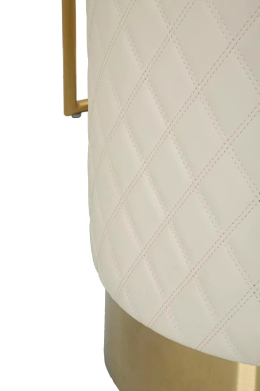 Mauro Ferretti Masa De Camera Cu Taburet Cream cm 120X40X75 (Dimensiune Taburet Ø36X39)
