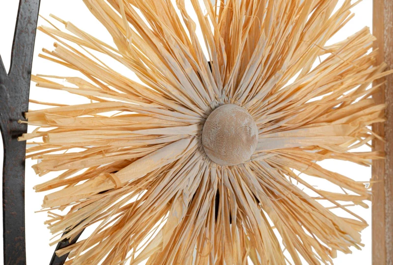 Mauro Ferretti  Panou De Perete Din  Fier Si Lemn cm 40X3,5X80