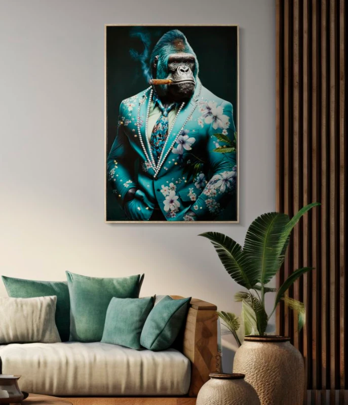 Mauro Ferretti Pictura Pe Pânza Lacuita Kongy -A- Cu Cadru cm 62X4X92