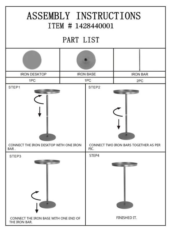 Mauro Ferretti Masa Doha cm Ø 51X100