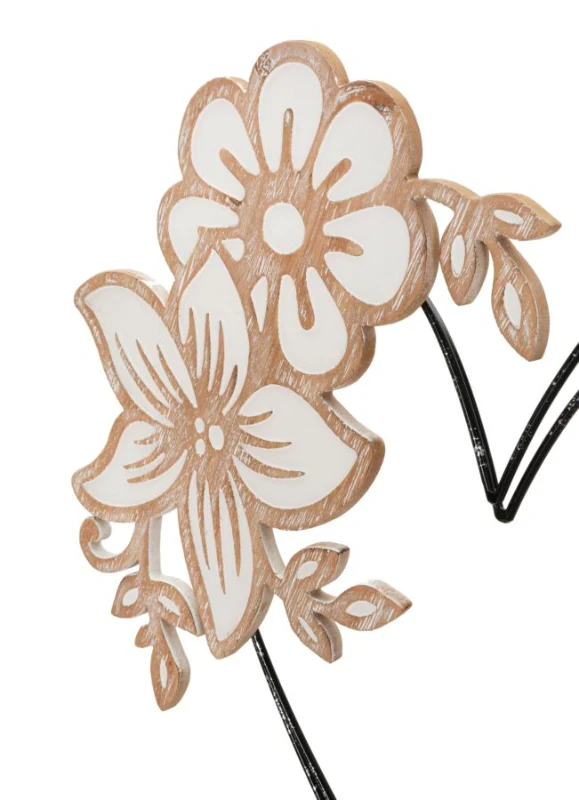 Mauro Ferretti Panou De Perete Fier/Lemn Inimă cm 50X2X45 Min 2