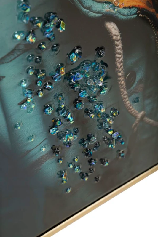 Mauro Ferretti Pictura De Perete Lăcut Cu Rama -B- cm 42,5X2,8X82,5