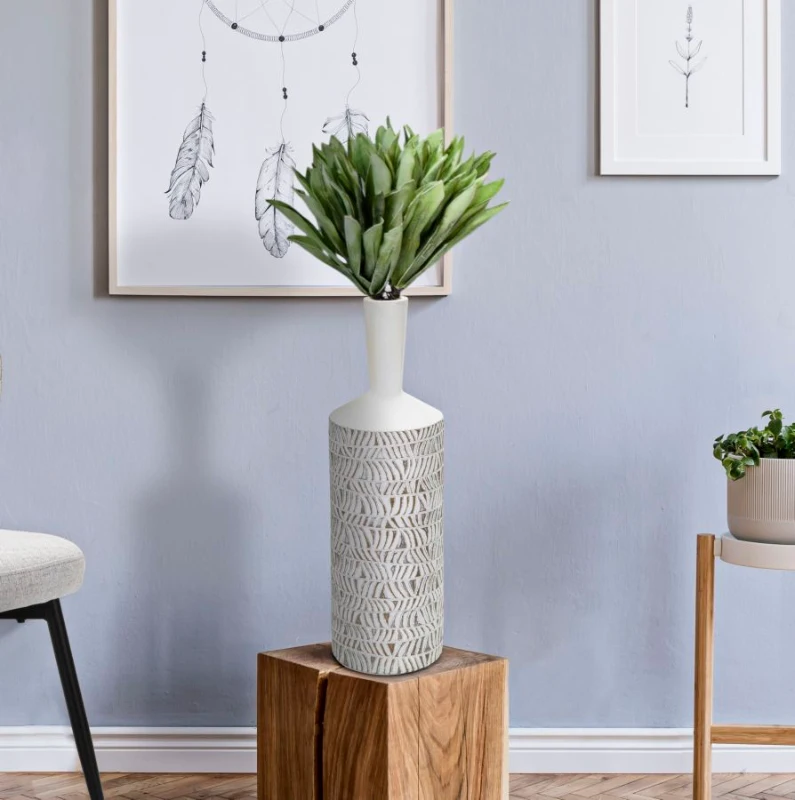 Mauro Ferretti Vaza Poliresina Nairobi Sticla cm Ø 15X49,5