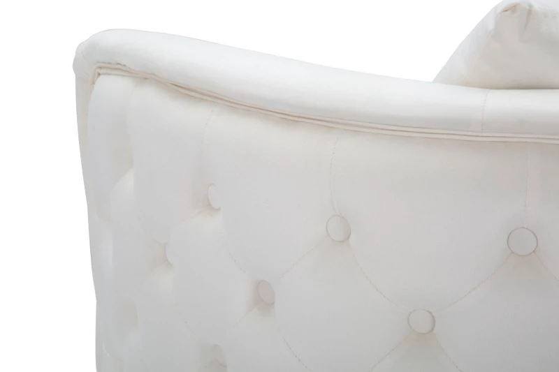 Mauro Ferretti Fotoliu Bucuresti Crema Si Aurii cm 76X74X73