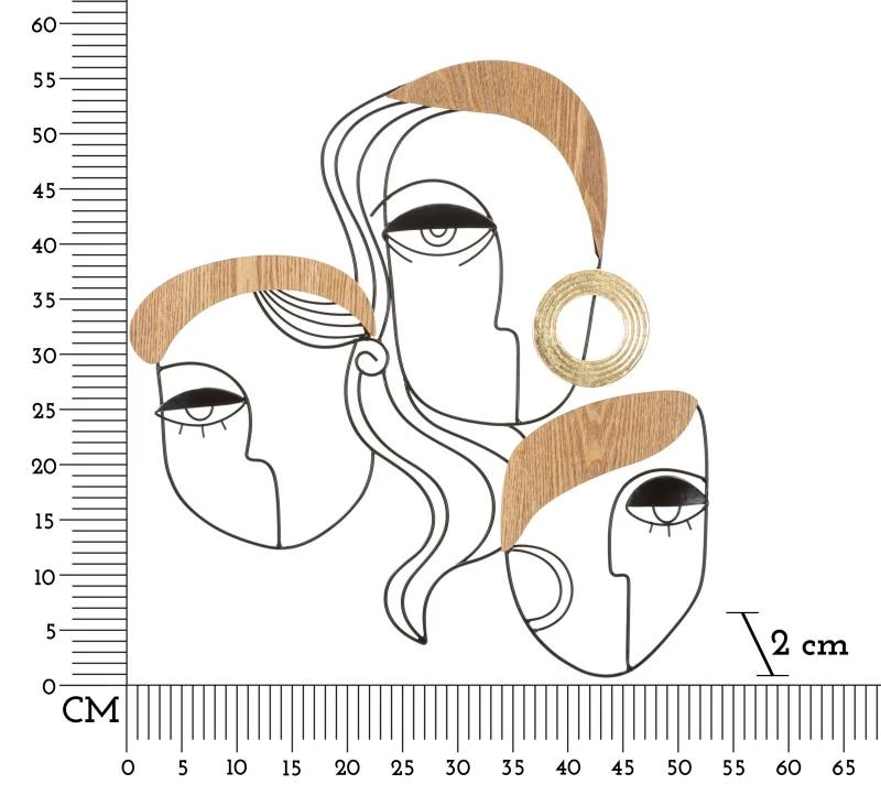 Mauro Ferretti Panou De Perete Picassy cm 53X2X55