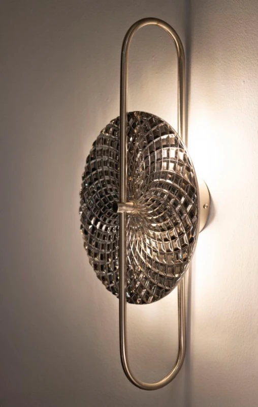 Mauro Ferretti Lampa De  Perete Argintie cm 28X15X54