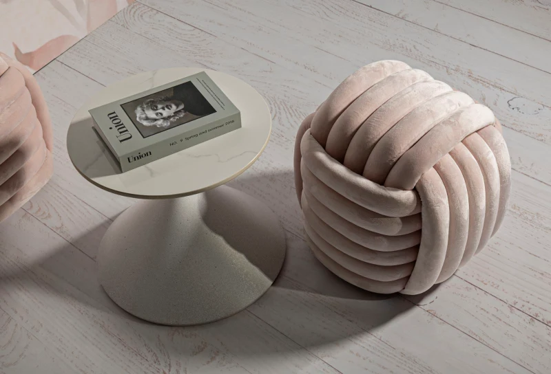 Mauro Ferretti Masa De Cafea Alba cm Ø 42X40