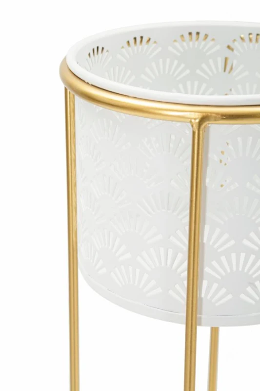 Mauro Ferretti Suport Vaza Alb Set 2 Buc cm Ø 17X46-14X34