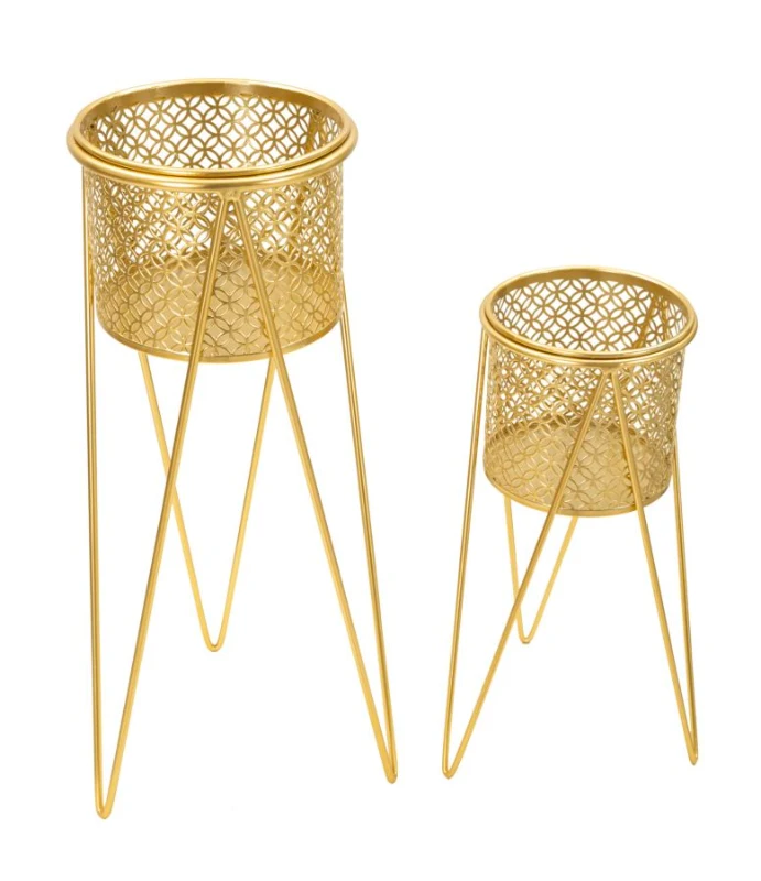 Mauro Ferretti  Suport Vaza Nat Set 2 Buc cm 21X20X46-18X18X32