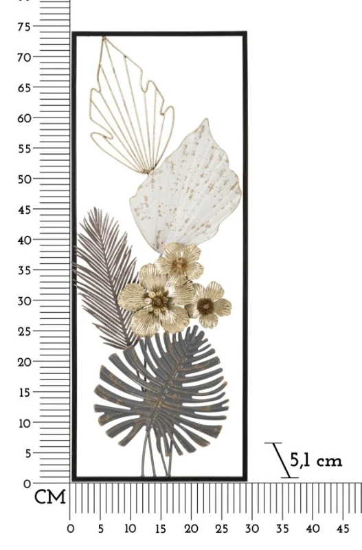 Mauro Ferretti Panou De Perete Fier Clasic cm 28,6X5,1X74,3