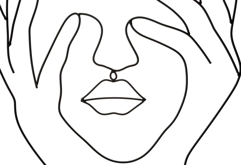 Mauro Ferretti Decoratie De Perete Simply Face cm 50,5X1,3X61