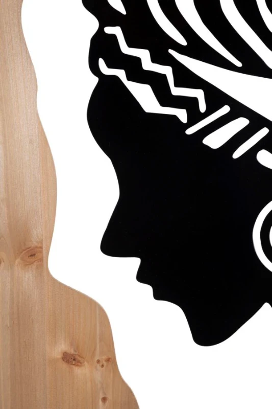 Mauro Ferretti Panou De Perete Tribal Fier Si Lemn cm 53X2X80