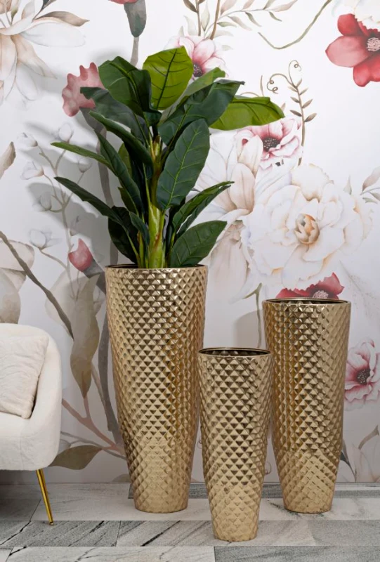 Mauro Ferretti Suport Vaze Glasy, Set 3 Bucăți, Dimensiuni: cm Ø 48X110-40X93-33X77