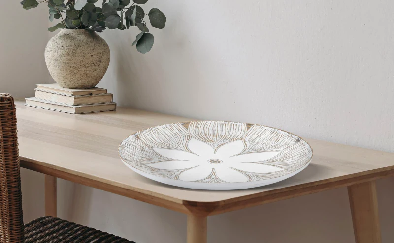 Mauro Ferretti Tava Decor Poliresina Atena cm Ø 35,5X4,4