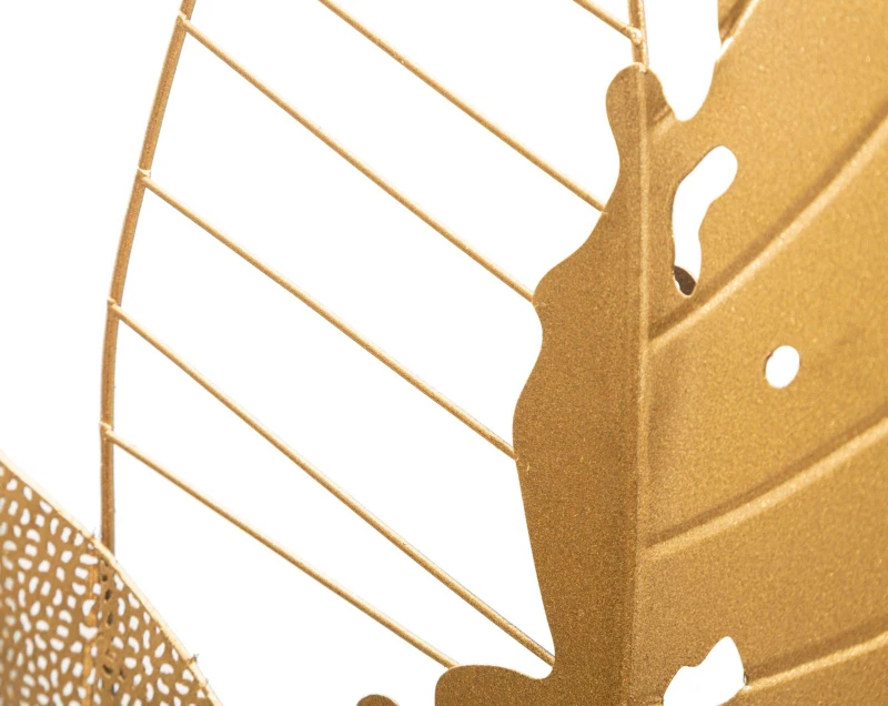 Mauro Ferretti Decoratie Perete Frunză De Toamnă Aurie cm 53X4X84,5