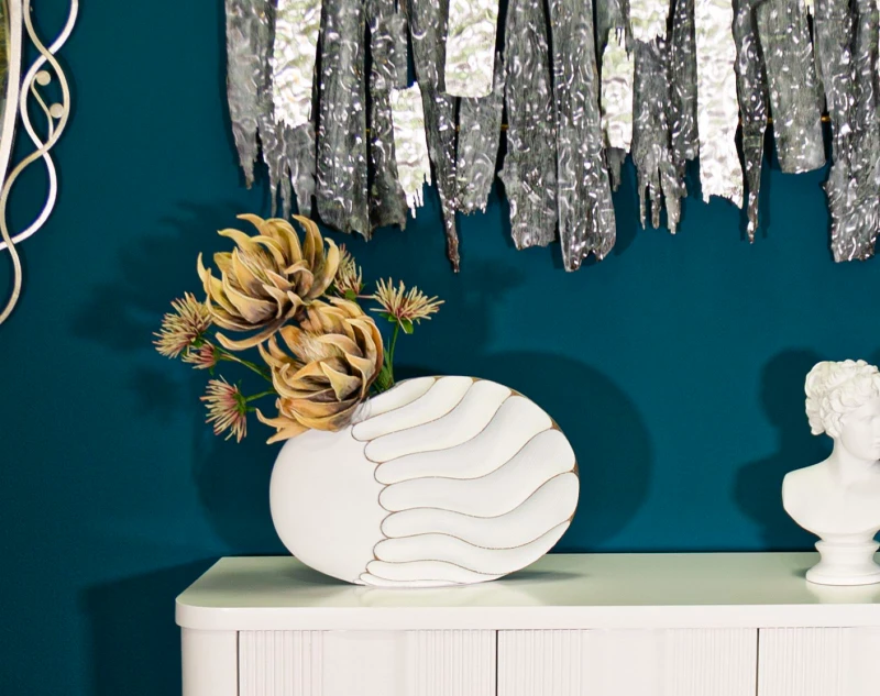 Mauro Ferretti Vaza Poliresina cm 34X11,5X24,5