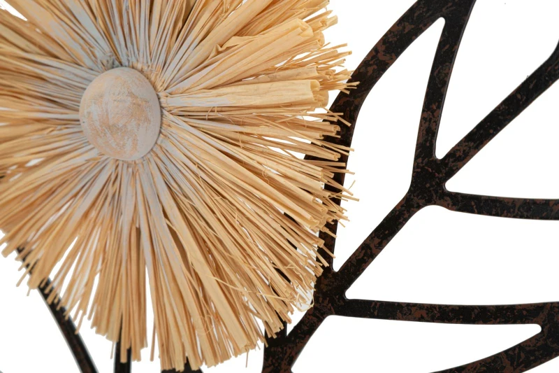 Mauro Ferretti  Panou De Perete Din  Fier Si Lemn cm 40X3,5X80