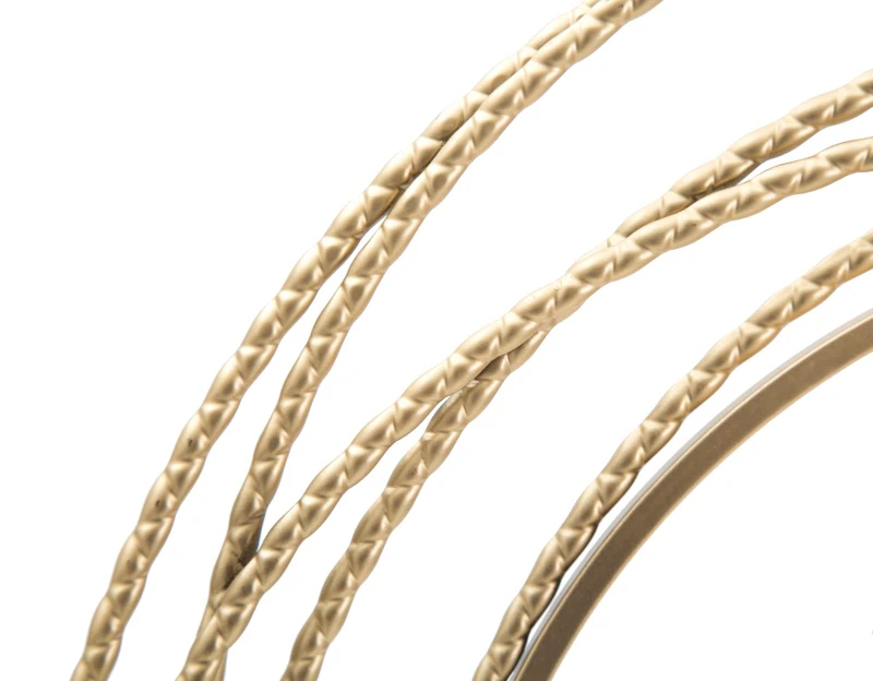 Mauro Ferretti Ceas De Perete Fâșii De Aur cm Ø 50X4