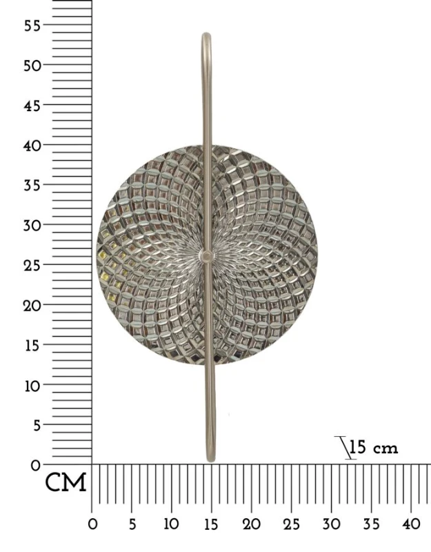 Mauro Ferretti Lampa De  Perete Argintie cm 28X15X54