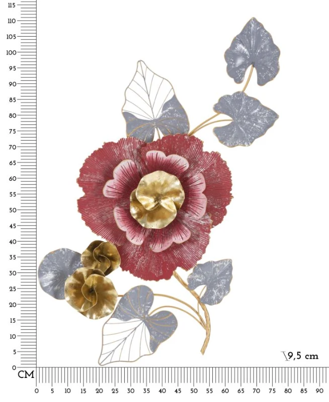 Mauro Ferretti Lovi Panou Fier cm 61,6X9,5X111,8