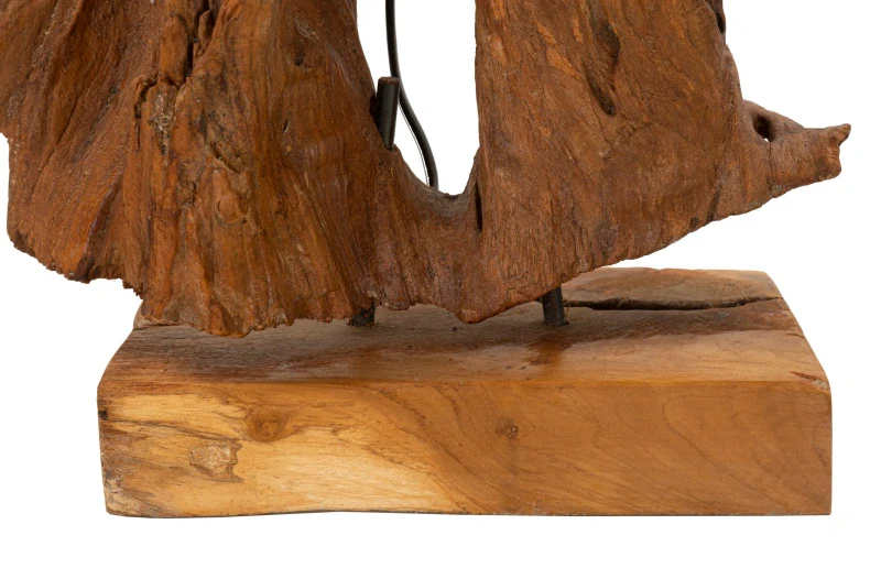 Mauro Ferretti Lampă De Masa Din Tec Reciclat cm Ø 35X80