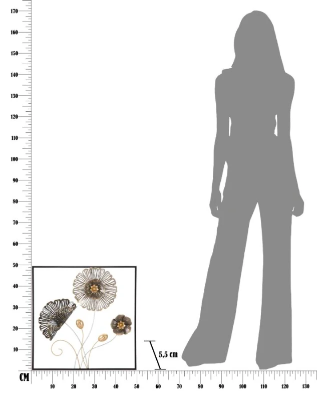 Mauro Ferretti Panou Metalic cm 50X5,5X50