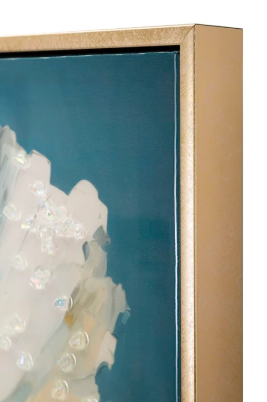 Mauro Ferretti Pictura De Perete Lăcut Cu Rama Albastru cm 42X3,5X62