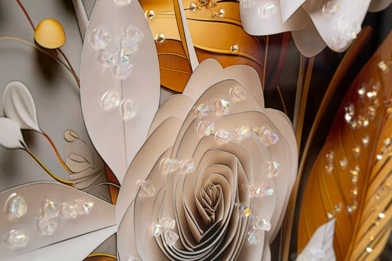 Mauro Ferretti Patrat De Perete Cu Cadru Flora M 42X3,5X62