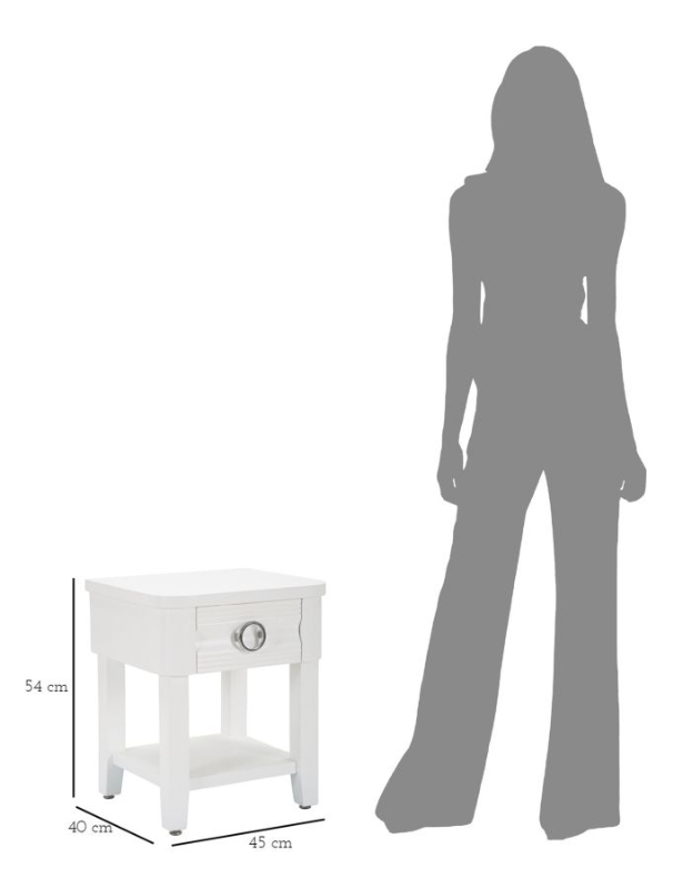 Mauro Ferretti Noptieră Shine cm 45X40X54