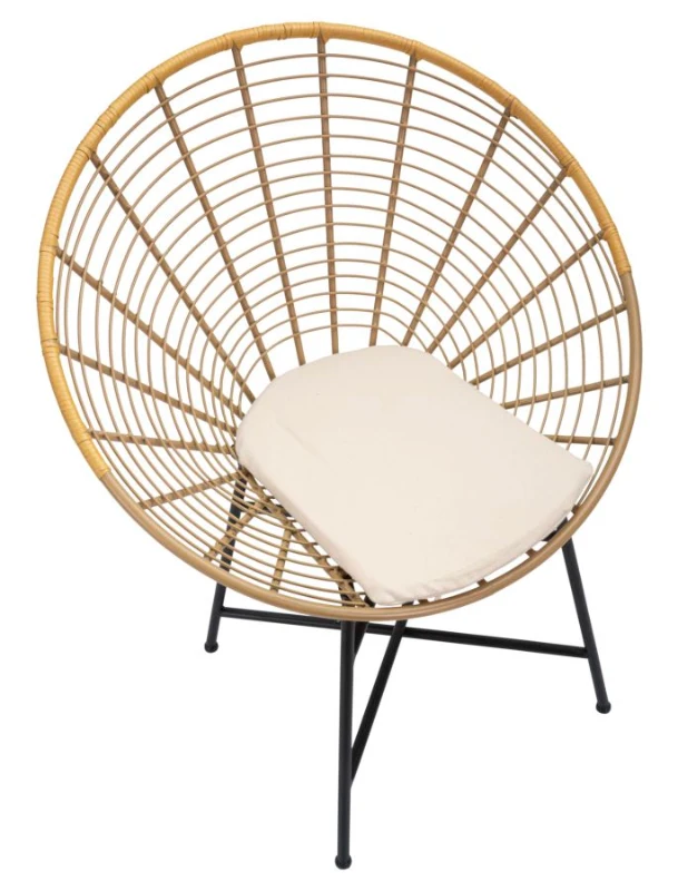 Mauro Ferretti Scaun Panama Cu Perna cm 72X56,5X88