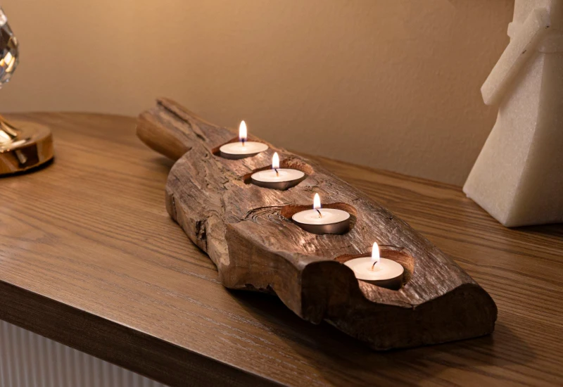 Mauro Ferretti Suport Lumanare Tec cm 51X14X6