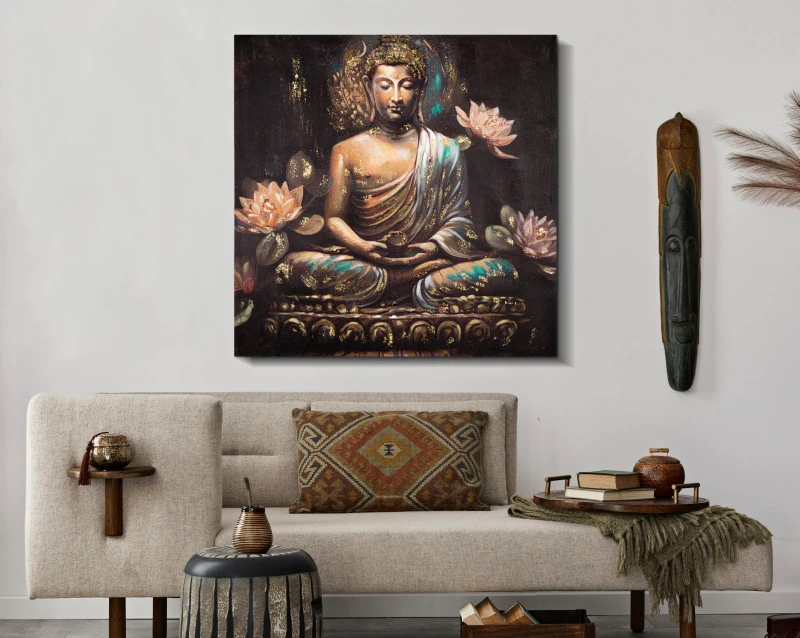 Mauro Ferretti Pictura Pe Pânză Buddha -A- cm 100X3X100