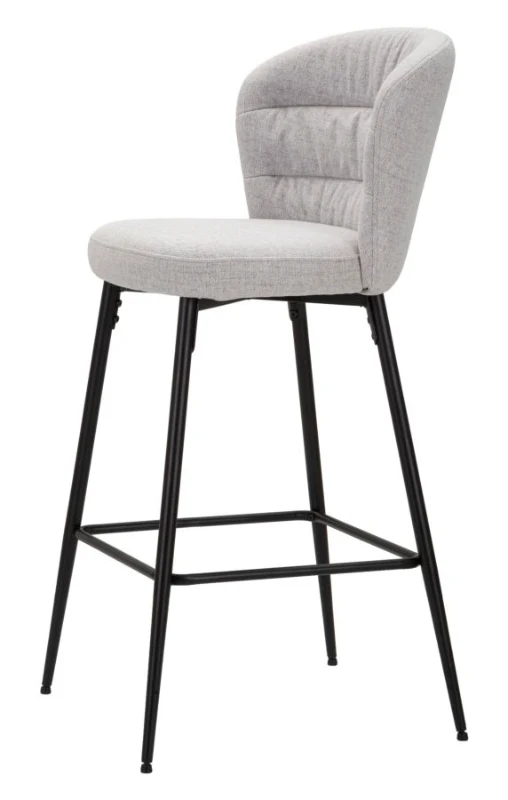 Mauro Ferretti Taburet Bar Losanna Gri, Set 2 Bucăți, Dimensiuni: 52X59X108 cm.