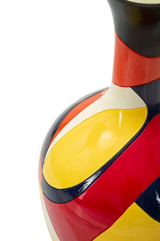 Mauro Ferretti Vază Cu Linii Geoemtrice cm Ø 29X59