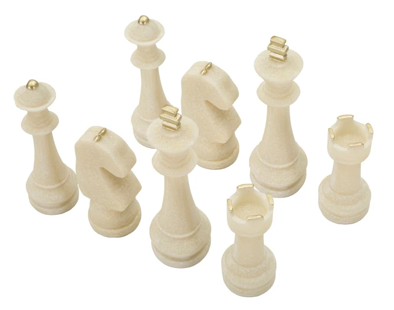 Mauro Ferretti Set Joc Sah 8 Buc Asortat cm Ø 4,4X9,2-4,3X13,3-5X16-X4,5X10,3