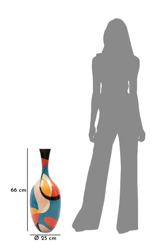 Mauro Ferretti Vază Moderna Rubica cm Ø 25X66