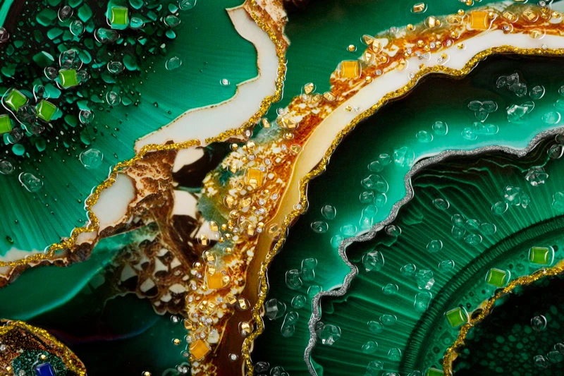 Mauro Ferretti Picture Pe Pânza Lacuita Smeraldy -A- Cu Rama cm 82X4X62