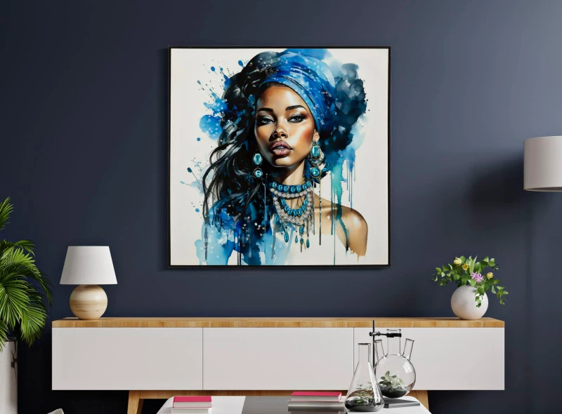 Mauro Ferretti Pictura Pe Pânza Lacuita Cadru cm 82X4X82