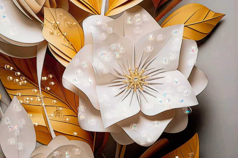 Mauro Ferretti Patrat De Perete Cu Cadru Flora M 42X3,5X62