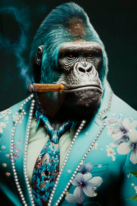 Mauro Ferretti Pictura Pe Pânza Lacuita Kongy -A- Cu Cadru cm 62X4X92