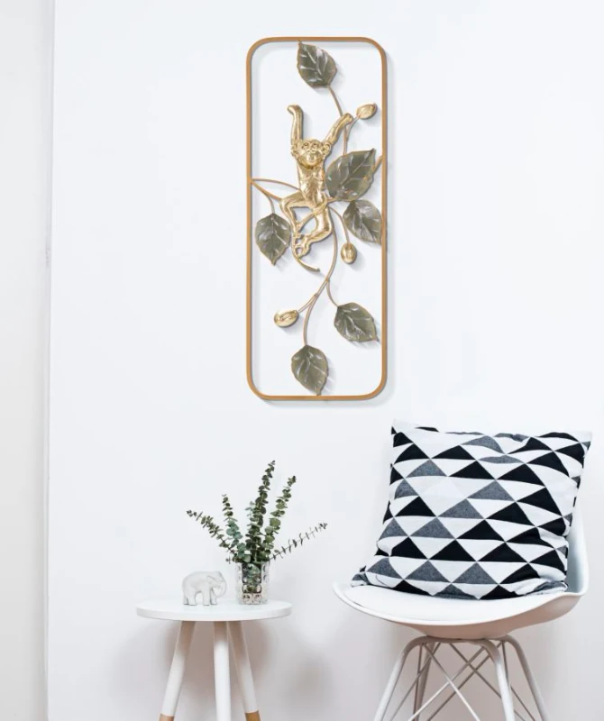 Mauro Ferretti Panou De Perete Fier Maimuta cm 28,6X3,8X74,3