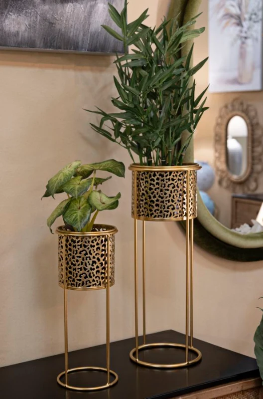 Mauro Ferretti Suport Vaza Nat Set 2 Buc cm Ø 17X46-14X34