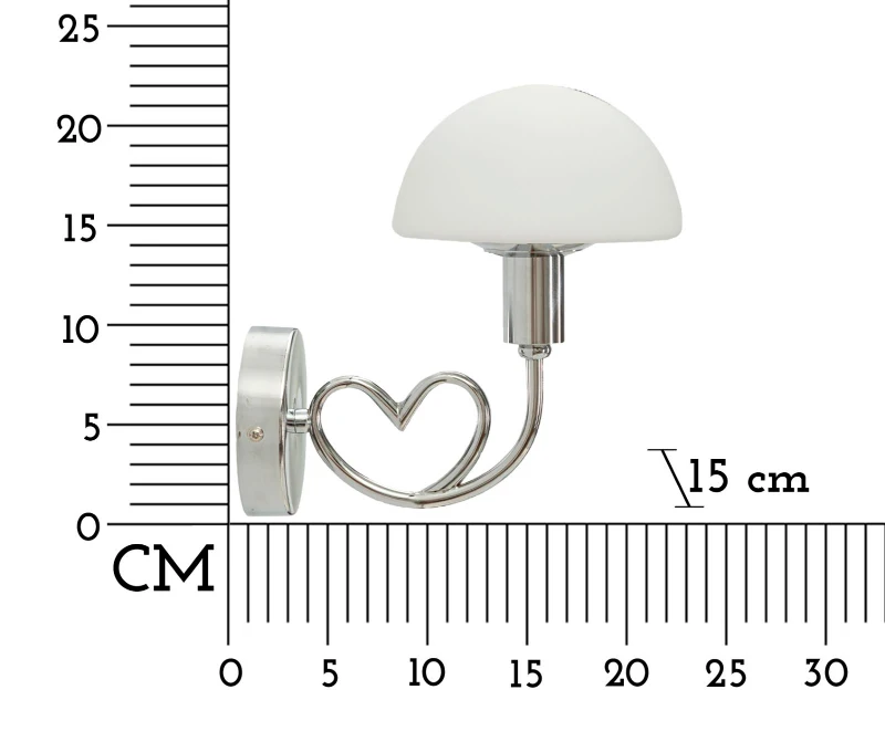 Mauro Ferretti Lampa De Perete Argintie cm 23X15X22