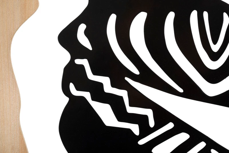 Mauro Ferretti Panou De Perete Tribal Fier Si Lemn cm 53X2X80