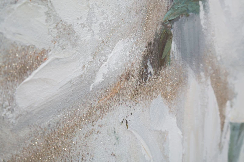 Mauro Ferretti Pictura Pe Pânză Floare Crem cm 80X3,7X100