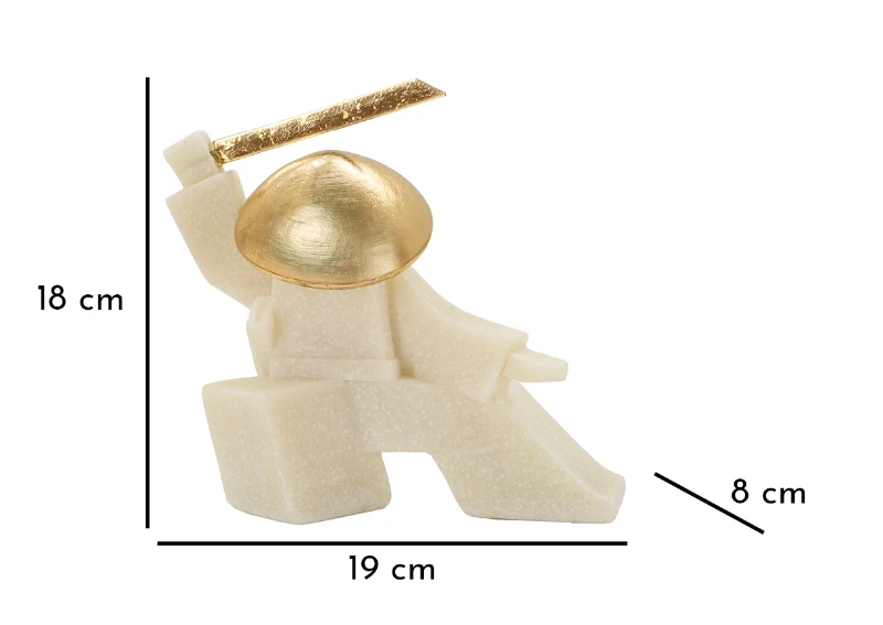 Mauro Ferretti Statueta Samurai -B- cm 19X8X18