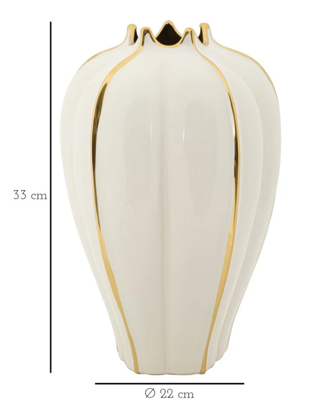 Mauro Ferretti Vaza De Olar Ceramica cm Ø 21X40