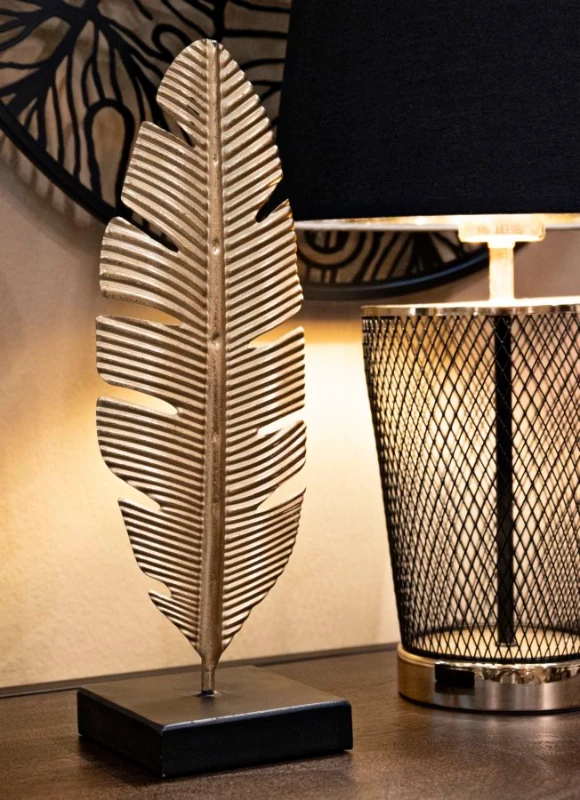 Mauro Ferretti  Decor Frunza Support Lumanare cm 10X10X34