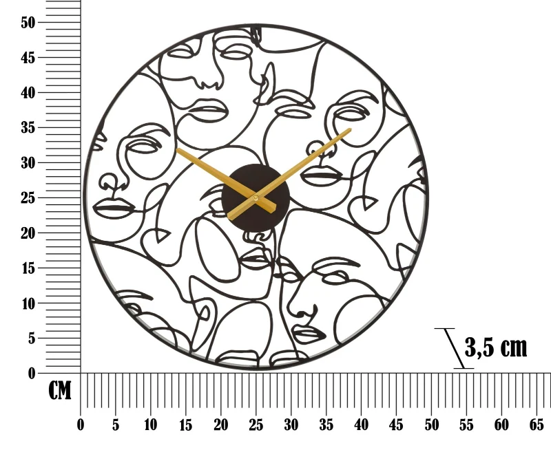 Mauro Ferretti Ceas De Perete  Faces cm Ø50X3,5