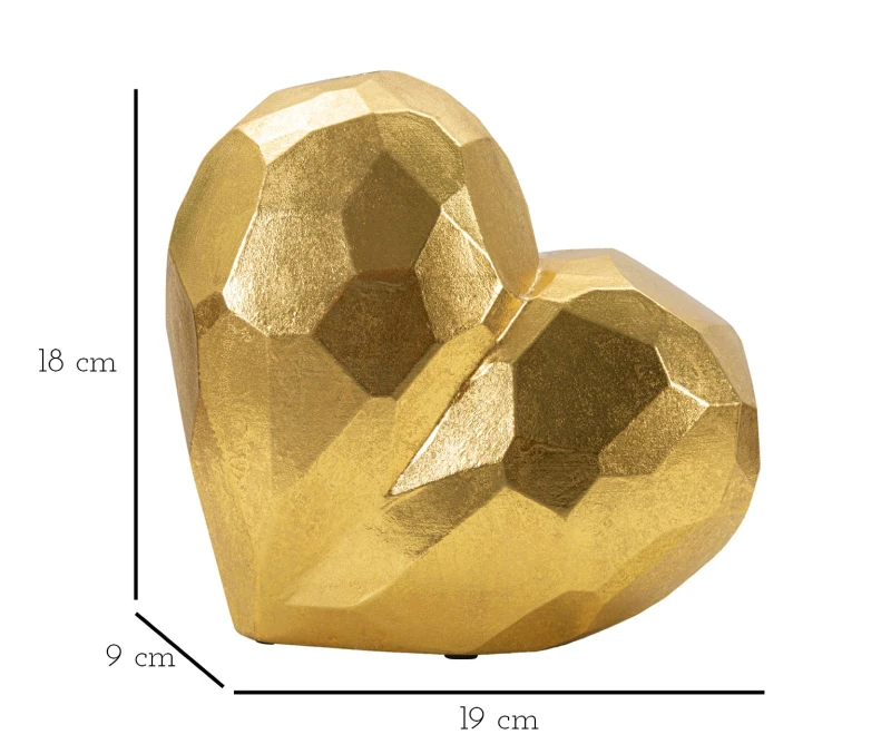 Mauro Ferretti Vaza Inima Aur cm 19X9X18